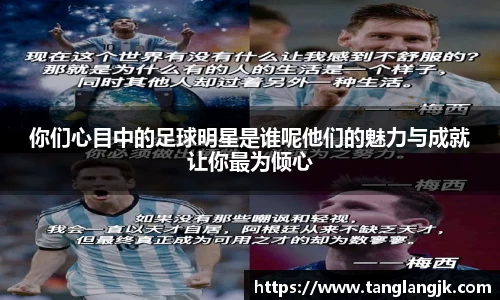 你们心目中的足球明星是谁呢他们的魅力与成就让你最为倾心